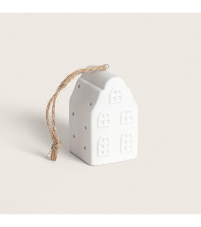 Maisonnette de Noel LED Céramique à  Piles Zedna