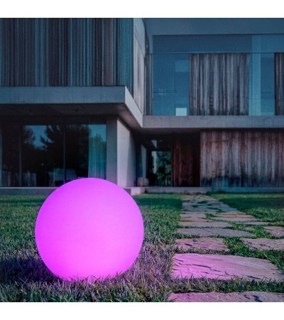 Lampe Sphérique Décorative Boule de Lumière LED RGB Evan Orb - 177522 - vue 2