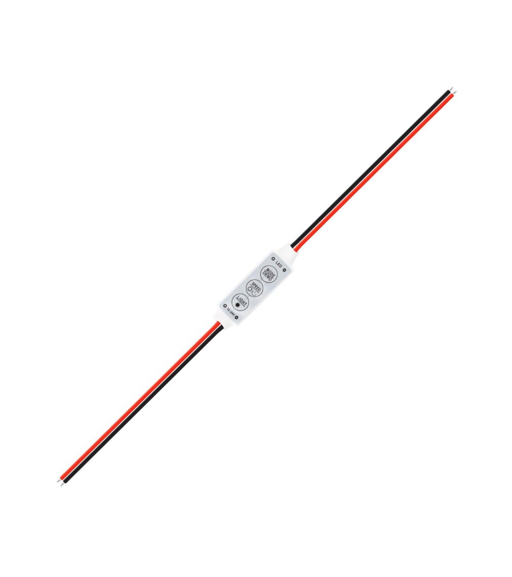Mini Contrôleur Variateur Ruban LED 12/24V DC Monochrome - 249 - vue 1