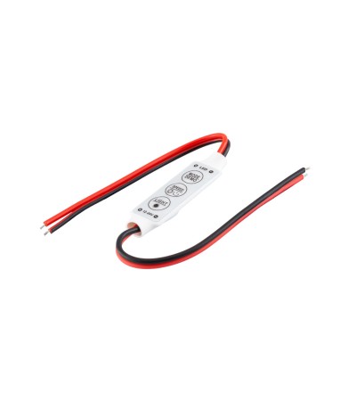 Mini Contrôleur Variateur Ruban LED 12/24V DC Monochrome - 249 - vue 3