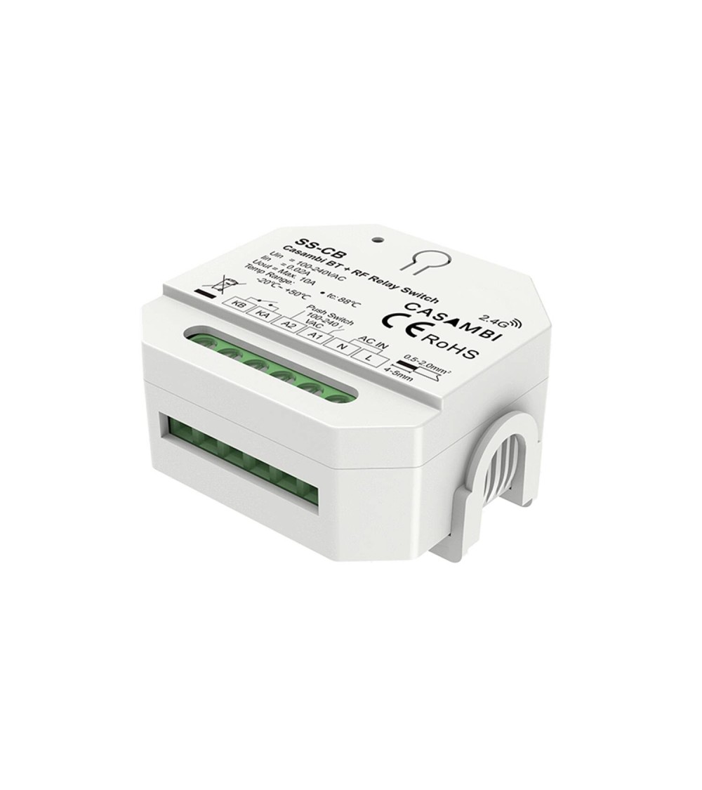 Interrupteur Casambi Bluetooth ON/OFF 1 canal SKYDANCE SS-CB compatible avec Télécommande RF et Bouton-poussoir - 177612…