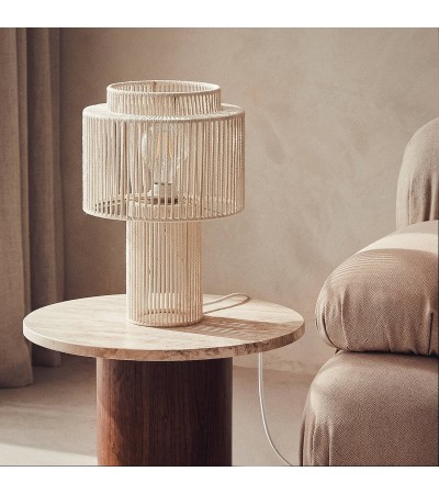 Lampe à Poser Corde de Coton Alma - 177617 - vue 9