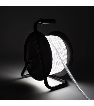 Ruban LED 220V avec Enrouleur de 25m 10 W/m 1000 lm/m IP65 pour Chantiers et Événements