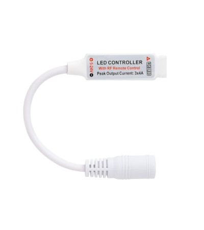 Mini Contrôleur Variateur Ruban LED 12/24V DC RGB avec Télécommande RF - 253 - vue 2