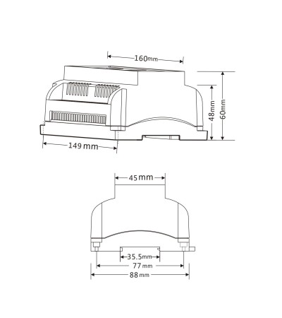 ModuleRelais ON/OFF DALI-2 / DMX 8 Canaux 16A SKYDANCE DH8 pour Rail DIN - 177637 - vue 3