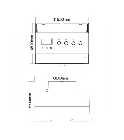 ModuleRelais ON/OFF DALI-2 / DMX 4 Canaux 16A SKYDANCE DH4 pour Rail DIN - 177641 - vue 4