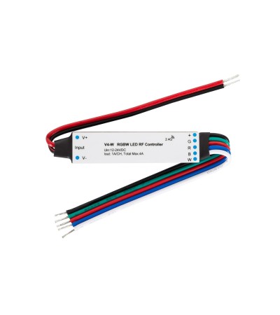 Contrôleur Ruban LED RGBW 12/24V SKYDANCE V4-W Compatible avec Télécommande RF