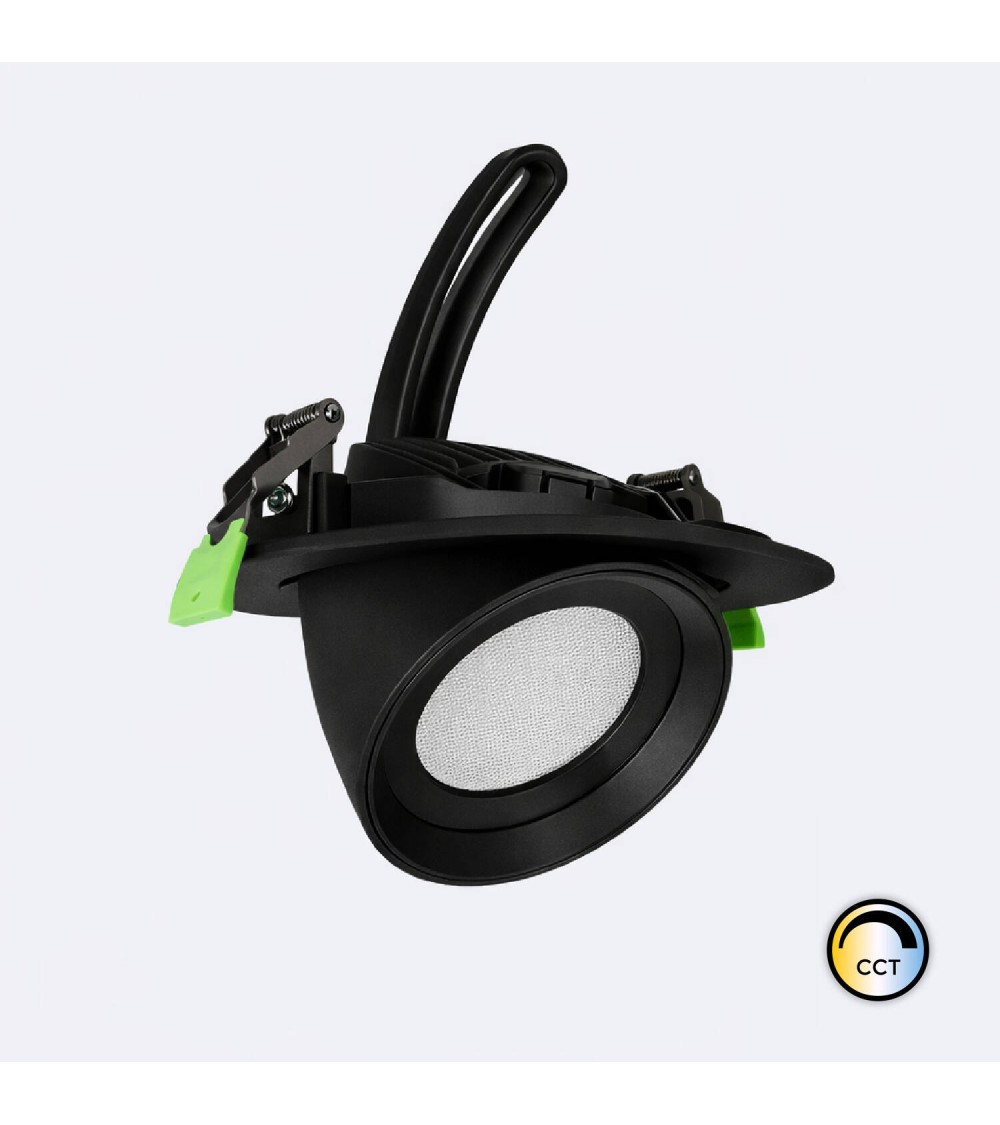 Downlight LED Rond Orientable Chip OSRAM 120 lm/W LIFUD Coupe Ø 160 mm Noir - 177676 - vue 1