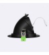 Downlight LED Rond Orientable Chip OSRAM 120 lm/W LIFUD Coupe Ø 160 mm Noir - 177676 - vue 5