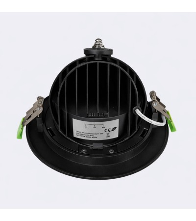 Downlight LED Rond Orientable Chip OSRAM 120 lm/W LIFUD Coupe Ø 160 mm Noir - 177676 - vue 7