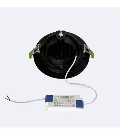 Downlight LED Rond Orientable Chip OSRAM 120 lm/W LIFUD Coupe Ø 160 mm Noir - 177676 - vue 8