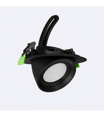 Downlight LED Rond Orientable Chip OSRAM 120 lm/W LIFUD Coupe Ø 160 mm Noir - 177676 - vue 9