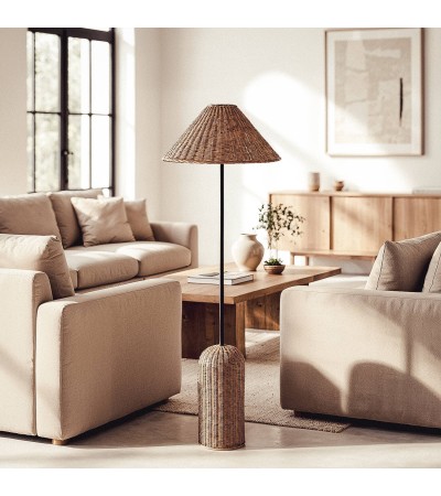 Lampadaire Rotin Nara