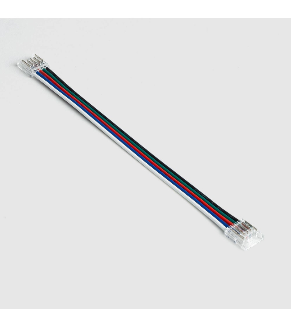 Connecteur pour Ruban LED 24V RGBW SMD Largeur 10mm IP20 Double avec Câble - 178073 - vue 1