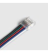 Connecteur pour Ruban LED 24V RGBW SMD Largeur 10mm IP20 Double avec Câble - 178073 - vue 4