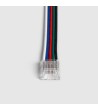 Connecteur pour Ruban LED 24V RGBW SMD Largeur 10mm IP20 Double avec Câble - 178073 - vue 5