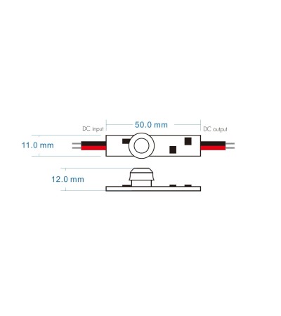 Mini Détecteur de Mouvement PIR 120º pour Rubans LED 12-24V SKYDANCE E1-R - 71057 - vue 6