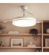 Ventilateur de Plafond avec Éclairage Silencieux DC Pales Rétractables Dalori Evo - 178172 - vue 1