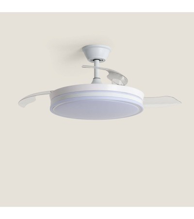 Ventilateur de Plafond avec Éclairage Silencieux DC Pales Rétractables Dalori Evo - 178172 - vue 5