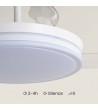 Ventilateur de Plafond avec Éclairage Silencieux DC Pales Rétractables Dalori Evo - 178172 - vue 8