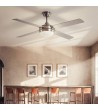 Ventilateur de Plafond avec Éclairage Silencieux DC Pales en Bois Navy Evo - 178181 - vue 1
