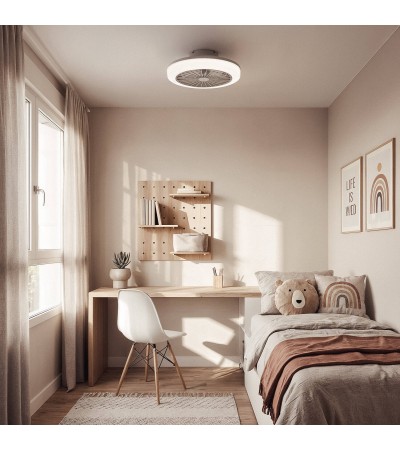 Ventilateur de Plafond avec Éclairage Silencieux DC Angin - 178239 - vue 2
