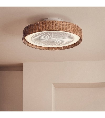 Ventilateur de Plafond avec Lumière Silencieux DC Ratán Nala - 178268 - vue 7