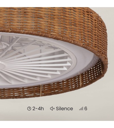 Ventilateur de Plafond avec Lumière Silencieux DC Ratán Nala - 178268 - vue 9