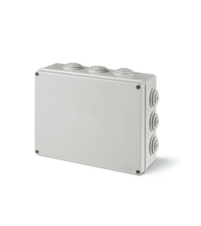 Boîte de Dérivation Étanche En Saillie IP55 en Polymère Technique Sans Halogène avec Cônes Passe-câbles (650°C)
