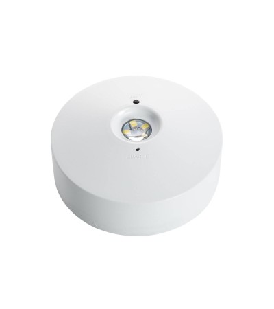 Éclairage de Secours LED En Saillie 120lm Permanent/Non Permanent Circulaire