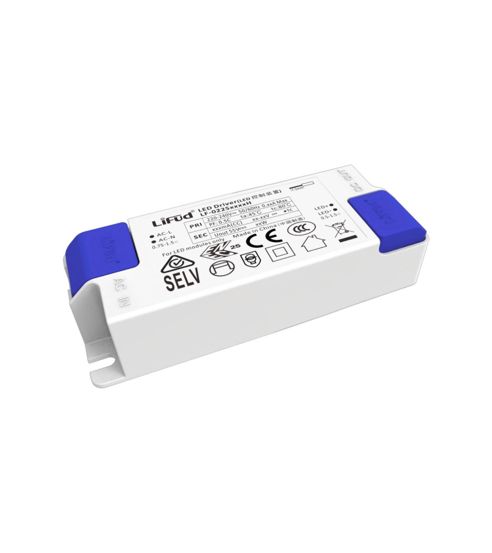 Driver LIFUD 220-240V Sortie 27-40V 500mA DC 20W LF-022S0500H - 179856 - vue 1