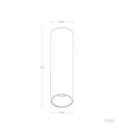 Plafonnier LED ECLIPSE S Ø40 mm - 179934 - vue 7