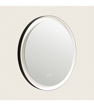Miroir Salle de Bain avec Éclairage LED Anti-buée Ø60 cm Nahia