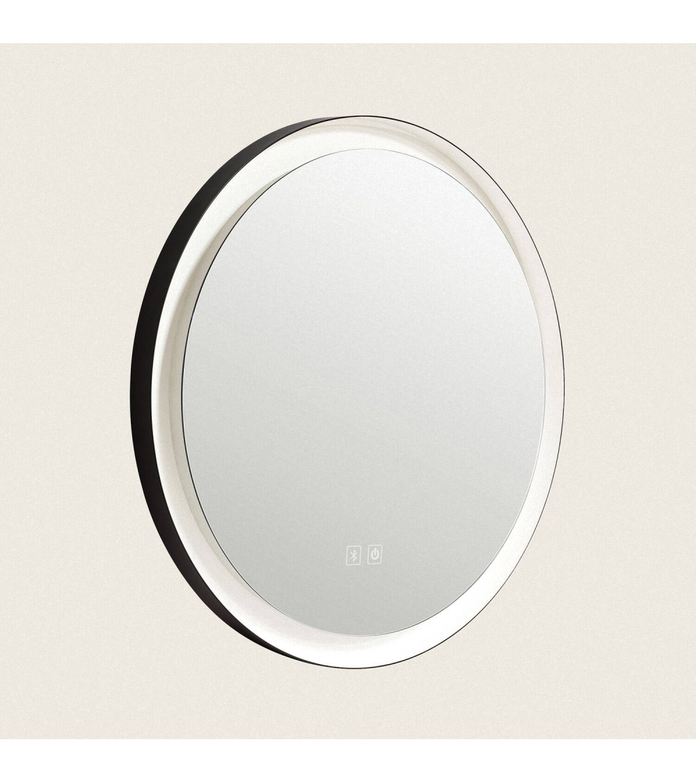 Miroir Salle de Bain avec Éclairage LED Anti-buée Ø60 cm Nahia - 117696