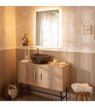 Miroir Salle de Bain avec Éclairage LED Anti-buée Grace 80x60 cm - 71086 - vue 3