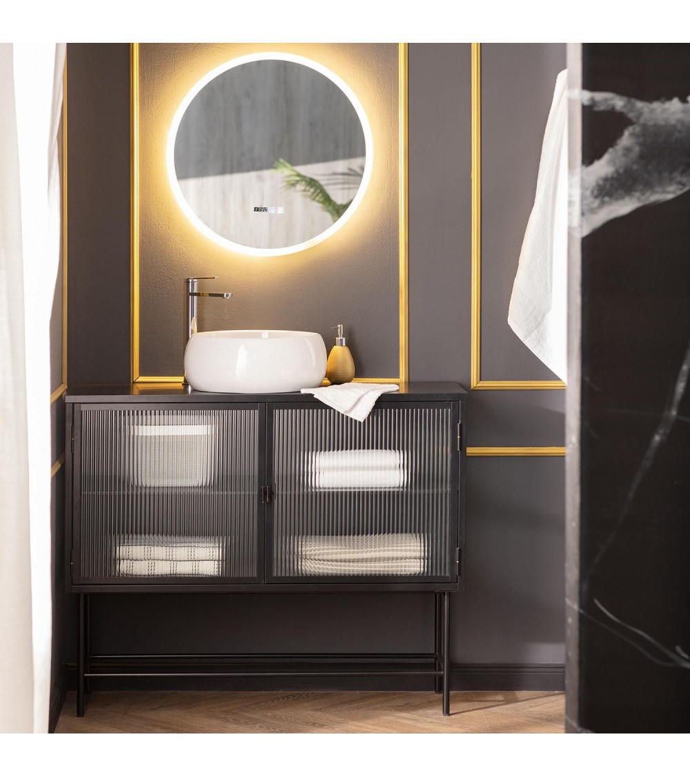 Miroir Salle de Bain avec Éclairage LED Anti-buée Palolem Ø60cm - 71113 - vue 1