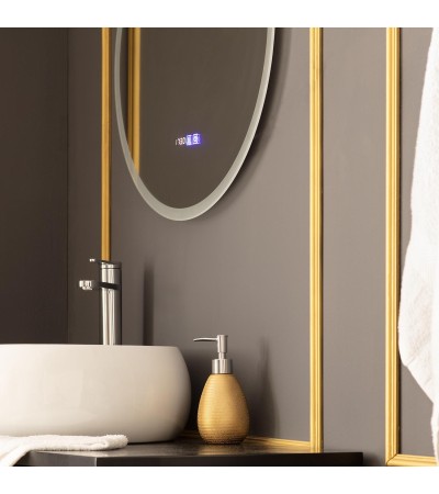 Miroir Salle de Bain avec Éclairage LED Anti-buée Palolem Ø60cm - 71113 - vue 5