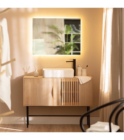 Miroir Salle de Bain avec Éclairage LED Anti-buée Sarakiniko 60x80 cm