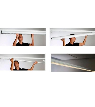 Module Linéaire LED Trunking 40~75W 160lm/W Retrofit Universal System Pull&Push DALI - 96106 - vue 6