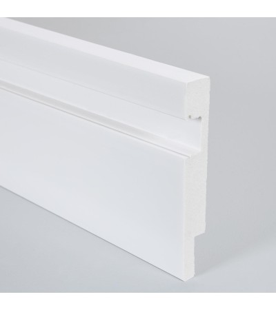 Moulure Plinthe pour Ruban LED Modern avec Capot Continu - 89052 - vue 4