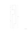 Moulure Plinthe pour Ruban LED Modern avec Capot Continu - 89052 - vue 6