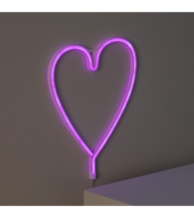Néon LED Heart à Piles