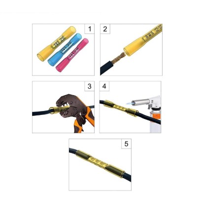 Pack 100 Unités Cosse de Connexion Termoretráctil BHT 2 - 42334 - vue 3