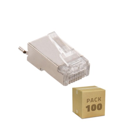 Pack 100 Unités RJ45 FTP Blindé pour Extérieur - 42685 - vue 3