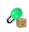 Pack 4 Ampoules LED E27 3W 300 lm G45 Verte - 75652 - vue 1