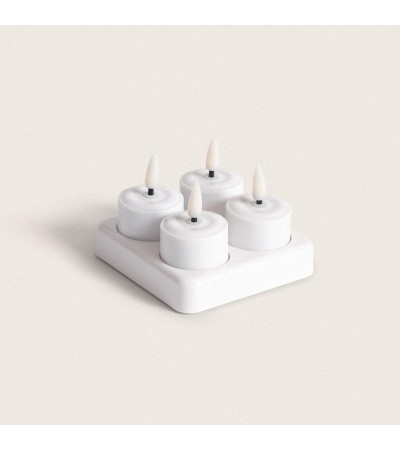 Pack 4 Bougies LED Mini à  Batterie Rechargeable USB Hanly