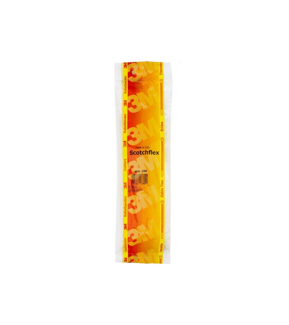 Pack Colliers de Serrage Scotchflex™ 3M™ 7000035295-CC FS 160 C-C 4,5mm x 160 mm (100 un) - 5688