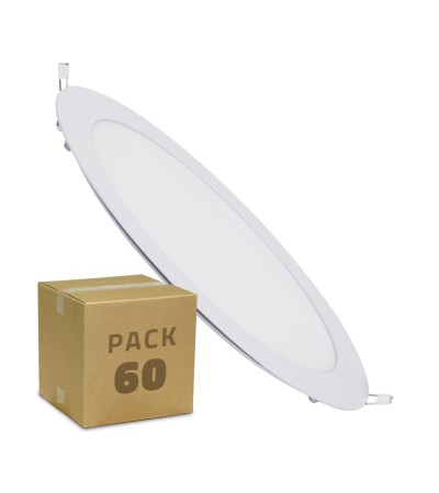 Pack Dalles LED Ronde 18W (60 un)