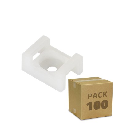 Pack de 100 Embases pour Colliers de Serrage