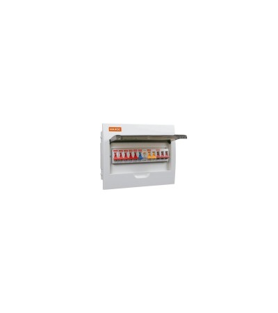 Pack Tableau Electrique IP30 12 Modules + 5 Disjoncteurs + Interrupteur Différentiel